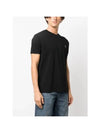 ORB Logo Cotton Short Sleeve T-Shirt Black - VIVIENNE WESTWOOD - BALAAN 4