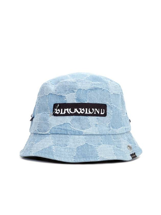 BBD The Apparition Patchwork Denim Bucket Hat Light Blue - BLACKBLOND - BALAAN 2