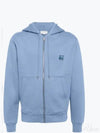 Bold Fox Head Patch Cotton Zip Up Hoodie Blue - MAISON KITSUNE - BALAAN 2