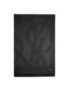 Cassandra Monogram Wool Jacquard Scarf Black - SAINT LAURENT - BALAAN 2