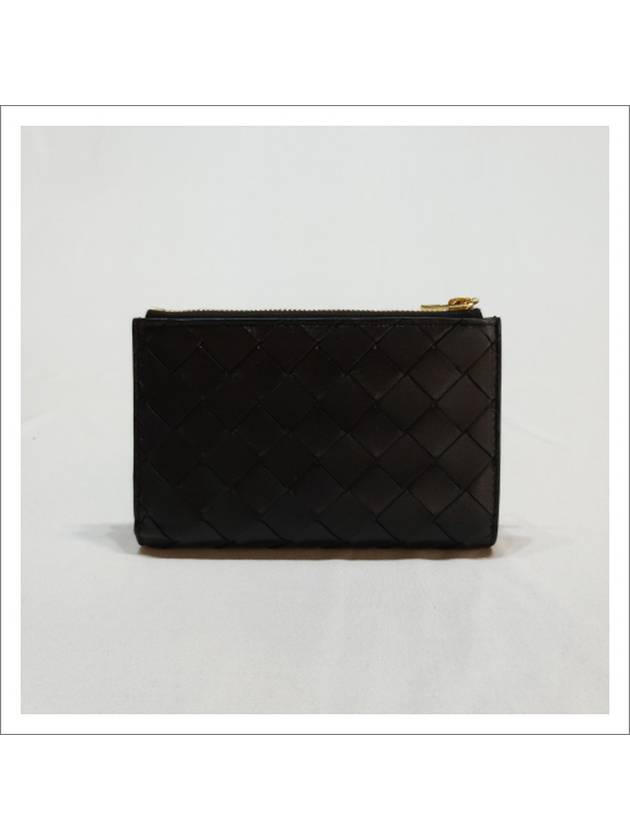 Intrecciato Folder Zipper Card Wallet Black - BOTTEGA VENETA - BALAAN 11