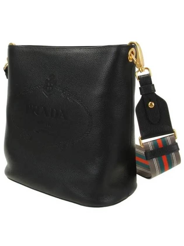 Vitello Phoenix Shoulder Bag Black - PRADA - BALAAN 3