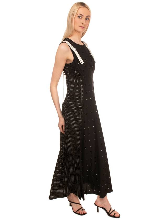 Dot twopiece dress in silk material in size XS from the luxury brand collection - CALVIN KLEIN - BALAAN 3
