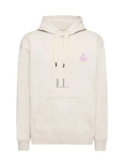 Matte Logo Print Hoodie Ecru - ISABEL MARANT - BALAAN 2