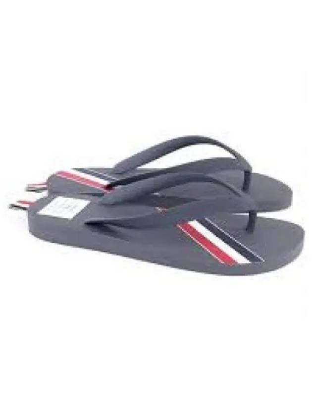 Three Stripe Flip Flops Medium Grey - THOM BROWNE - BALAAN 2