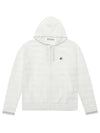 square pattern mini hood full zip-up 2812LAVM - BLACK&WHITE - BALAAN 2