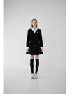 Smile Heart Double Flare Skirt Black - GOXO - BALAAN 2