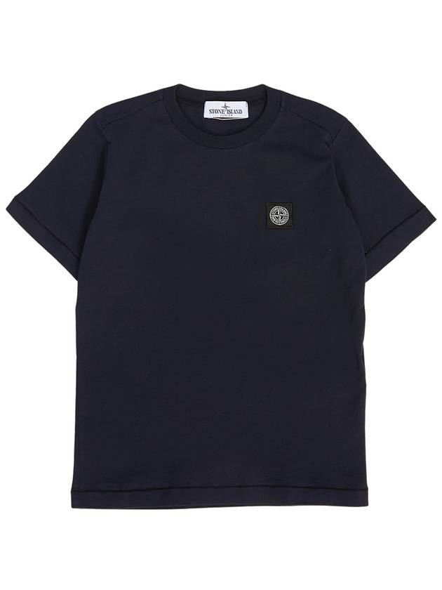 Kids 30/1 Cotton Jersey Short Sleeve T-Shirt Navy - STONE ISLAND - BALAAN 2