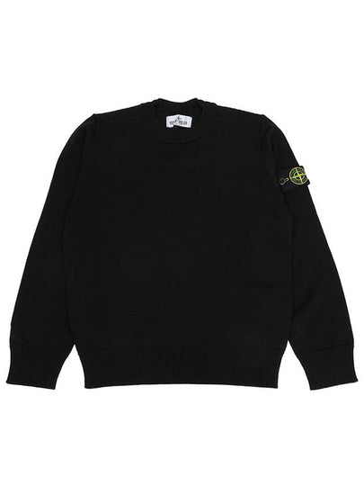 Kids Stone Island Knit Sweatshirt 8116509C4 V0029 BLACK - STONE ISLAND - BALAAN 2