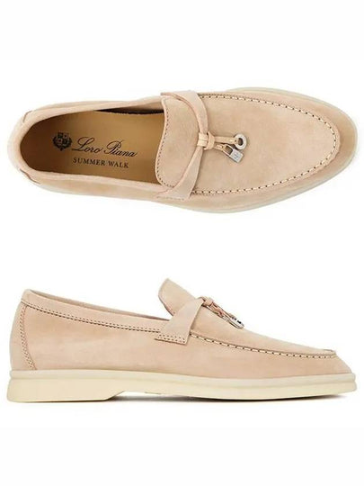 Summer Charms Walk Suede Loafers Pink - LORO PIANA - BALAAN 2