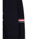 Milano Stitch Sprite Armband Cotton V-neck Cardigan Navy - THOM BROWNE - BALAAN 7