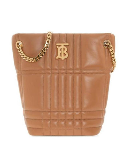 Lola Quilted Lambskin Small Bucket Bag Brown - BURBERRY - BALAAN 2