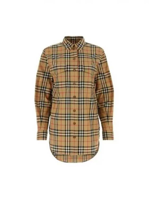 Vintage Check Motif Shirt Beige - BURBERRY - BALAAN 2