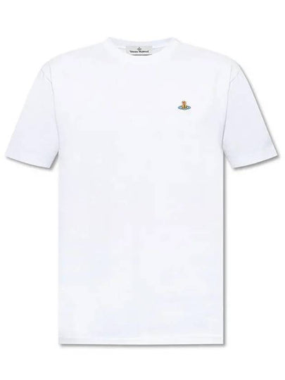 Chest ORB Logo Short Sleeve T-Shirt White - VIVIENNE WESTWOOD - BALAAN 2