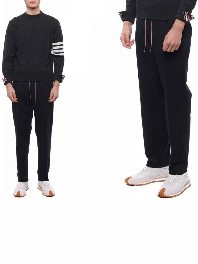 Gavardine Straight Pants Night Blue - MONCLER - BALAAN 2