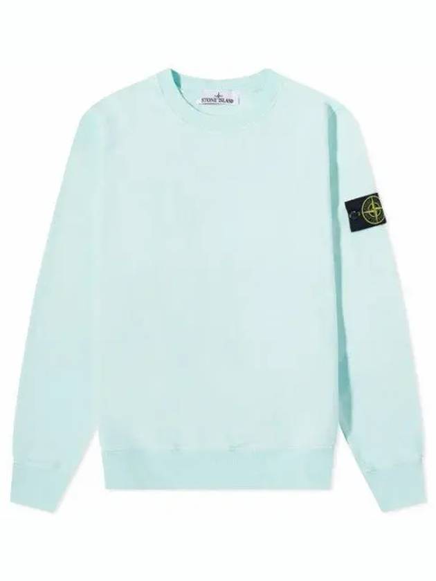 Wappen Patch Crew Neck Sweatshirt Light Blue - STONE ISLAND - BALAAN 2