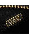 Triangle Saffiano Leather Shoulder Bag Black - PRADA - BALAAN 7