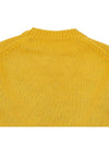 Paris Logo Intarsia Wool Knit Top Yellow - KENZO - BALAAN 8