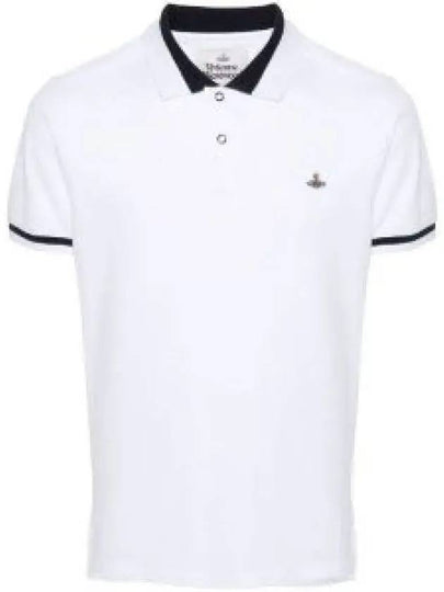 Classic ORB Logo Polo Shirt White - VIVIENNE WESTWOOD - BALAAN 2