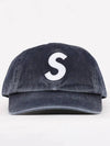 Pigment printed canvas S logo 6 panel cap FW23H108 NAVY - SUPREME - BALAAN 2