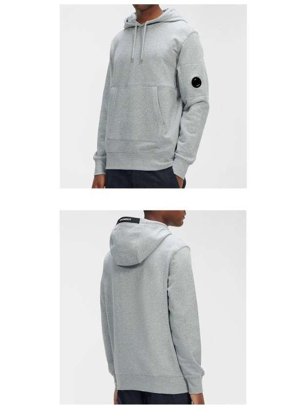 Lens Wappen Pocket Hoodie Grey - CP COMPANY - BALAAN 5