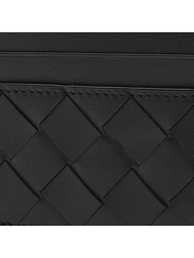 Intrecciato Leather Card Wallet Dark Navy - BOTTEGA VENETA - BALAAN 7