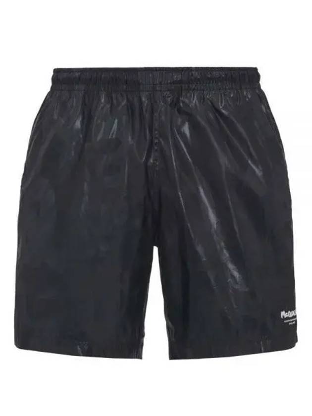 Graffiti Logo Swim Shorts Black - ALEXANDER MCQUEEN - BALAAN 2