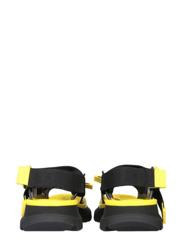 Tread Velcro Sandals Yellow Black - ALEXANDER MCQUEEN - BALAAN 4