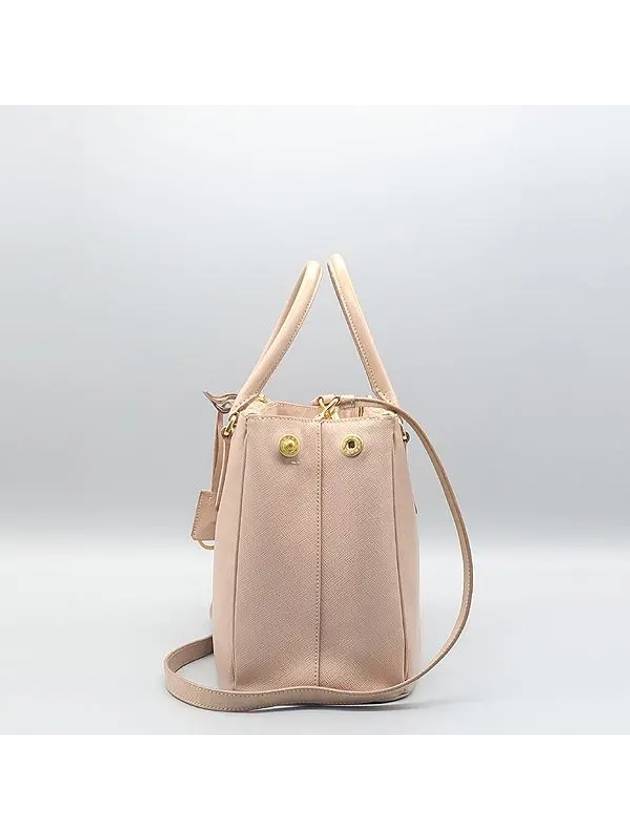 BN1801 Indie Pink Saffiano Lux Galleria Gold Logo Tote Bag Shoulder Strap 2WAY - PRADA - BALAAN 3