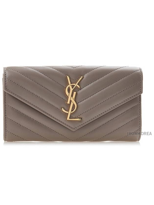 Cassandre Quilted Large Flap Wallet 372264AAA44_2826 - SAINT LAURENT - BALAAN 2