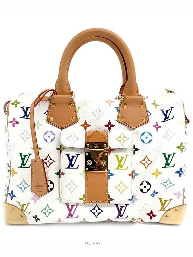 Multi White Speedy 30 - LOUIS VUITTON - BALAAN 1