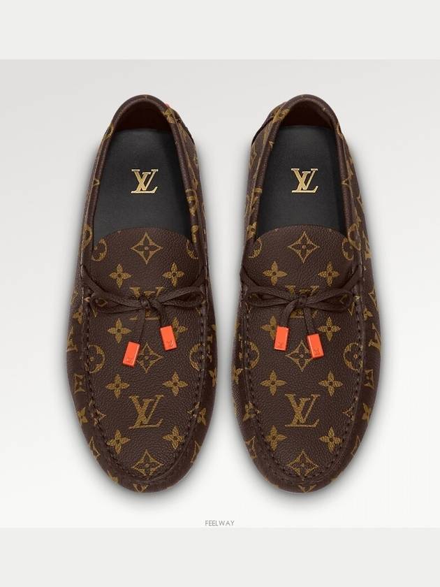 LV Moccasin Driving Shoes Brown - LOUIS VUITTON - BALAAN 6