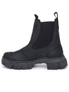 Rubber Chelsea Boots Black - GANNI - BALAAN 4