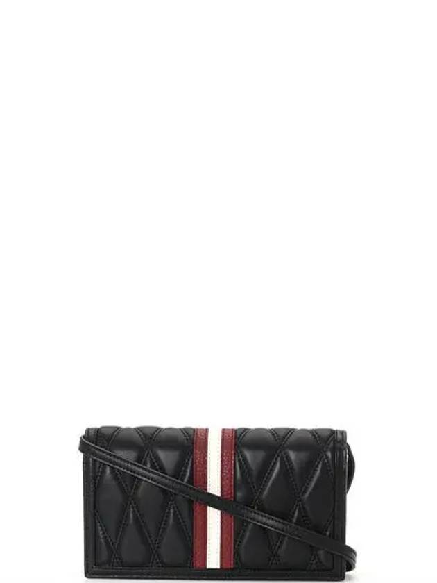 Quilted Leather Dafford Cross Bag Black - BALLY - BALAAN 4