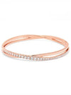 Hyperbola Twisted Crystal Bracelet Rose Gold - SWAROVSKI - BALAAN 4