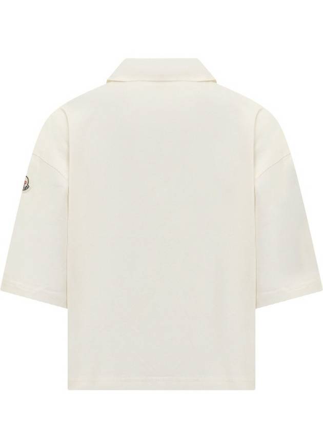 Logo Polo Shirt White - MONCLER - BALAAN 3