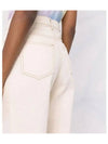 High Waist Cropped Straight Jeans White - A.P.C. - BALAAN.