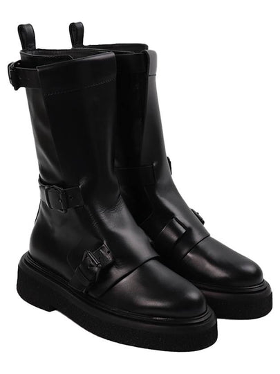 Leather Biker Boots 2347960334600 004 B0110816839 - MAX MARA - BALAAN 2