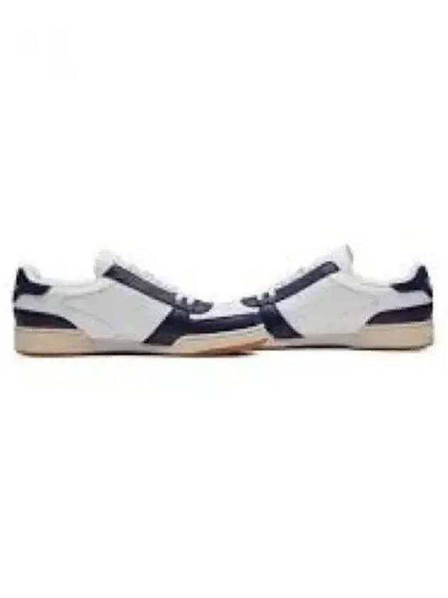 Coat Leather Low Top Sneakers White Navy - POLO RALPH LAUREN - BALAAN 1