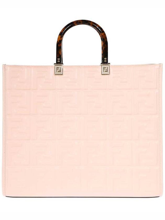 Sunshine FF Logo Medium Tote Bag Pink - FENDI - BALAAN 2