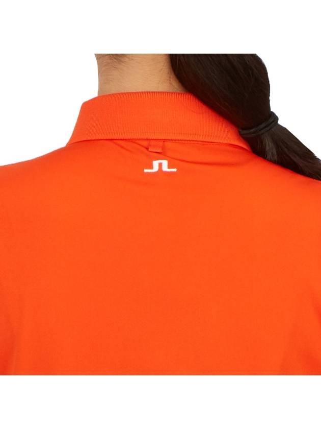 Women's Golf Tour Tech Polo Shirt Orange - J.LINDEBERG - BALAAN 7