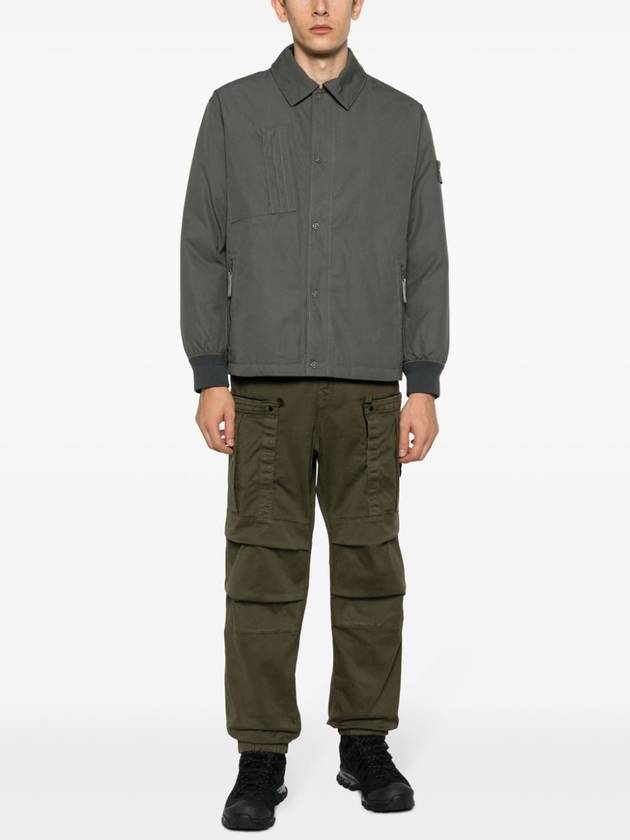 Ghost Piece O-Ventile Down Jacket Grey - STONE ISLAND - BALAAN 3