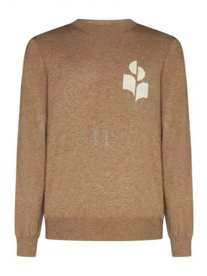 Evans Logo Crew Neck Knit Top Camel - ISABEL MARANT - BALAAN 2