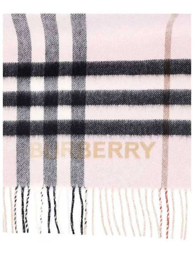 Contrast Check Cashmere Muffler - BURBERRY - BALAAN 4