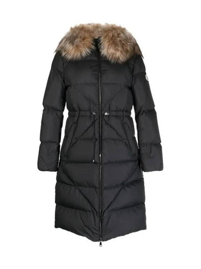 Busard Long Hooded Fur Down Padding Black - MONCLER - BALAAN 2