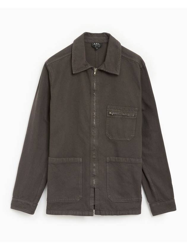 Connor Blouson Denim Jacket Grey - A.P.C. - BALAAN 1