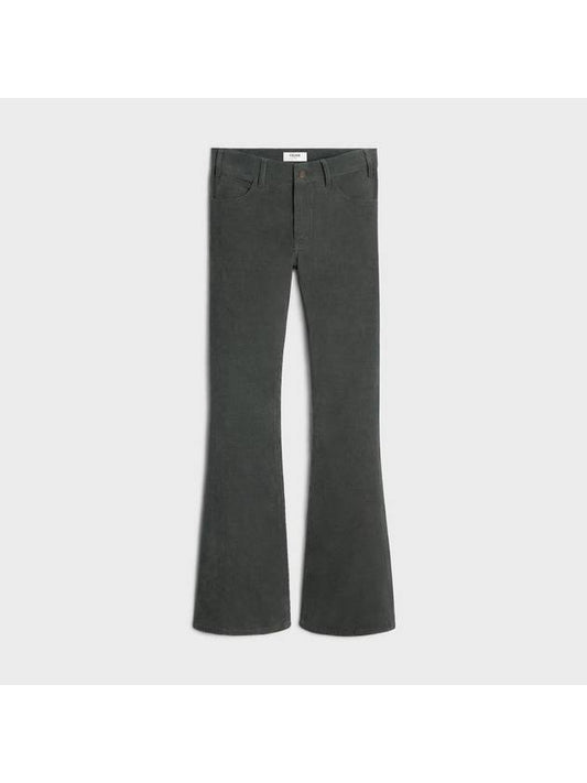 Corduroy Macro Jeans Grey - CELINE - BALAAN 1