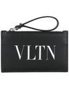 Men's VLTN Card Wallet Black - VALENTINO - BALAAN 1