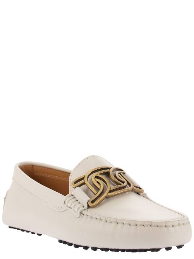 Kate Gommino Leather Driving Shoes White - TOD'S - BALAAN 3