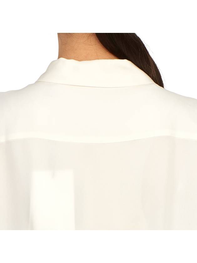 Women's Silk Sleeveless Shirt Ivory - THEORY - BALAAN 8
